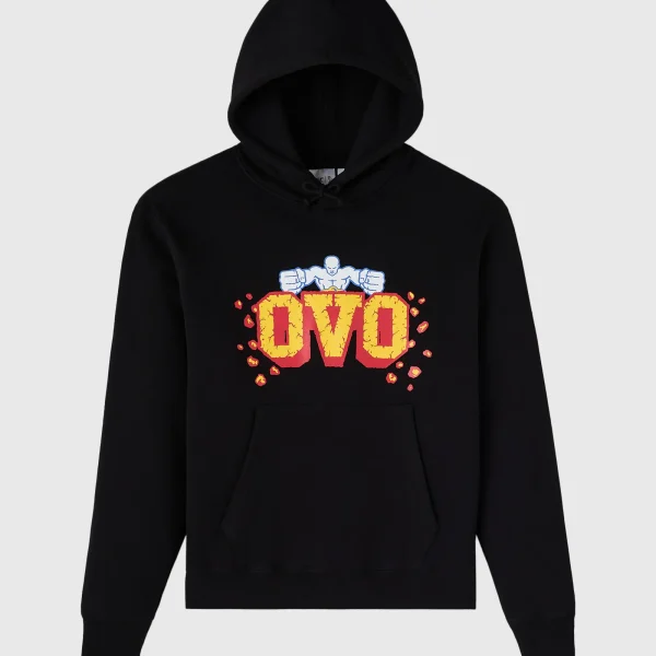 Ovo UFC flame logo hoodie